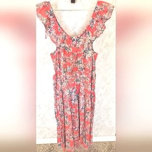 LC Lauren Conrad Sleeveless Floral Maxi Dress M
